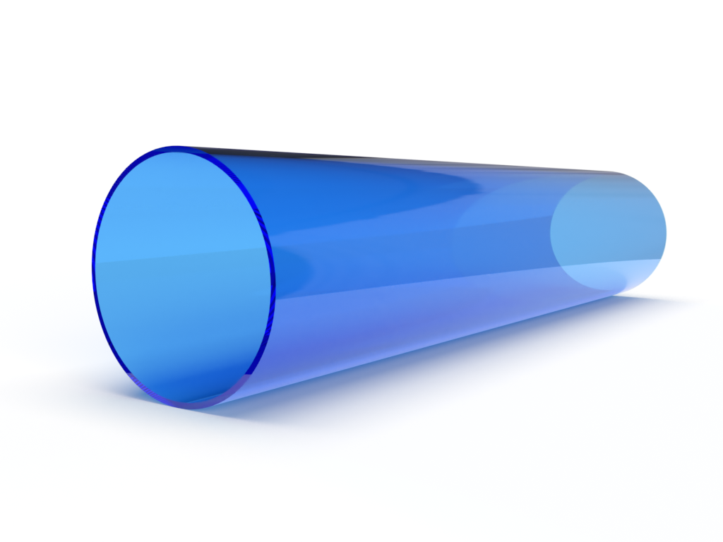 Transparent acrylic rod